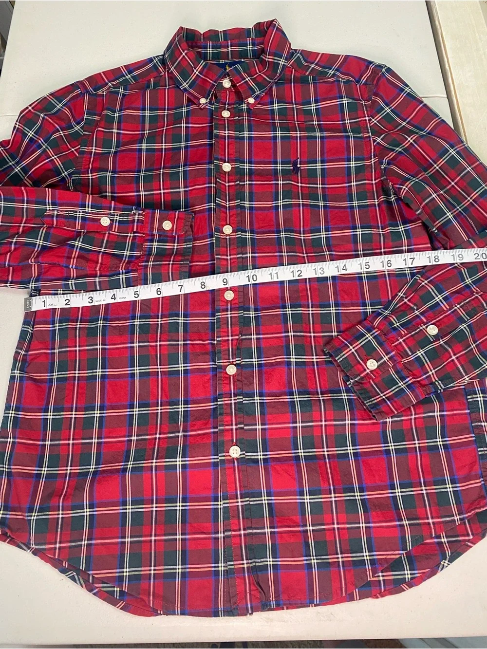 Ralph Lauren Red Plaid Button-Down Shirt